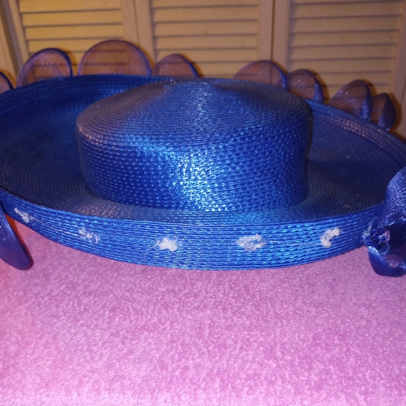 Blue Weaved Hat - Picture 4 of 4